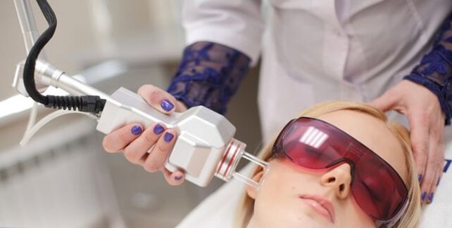 De Prinzip vun der Rejuven vum Gesiicht mat engem Laser